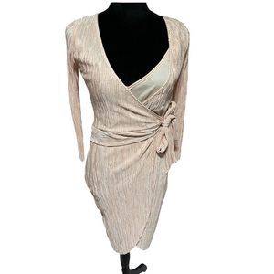 Apricot Wrap Dress By Sweet Claire Small